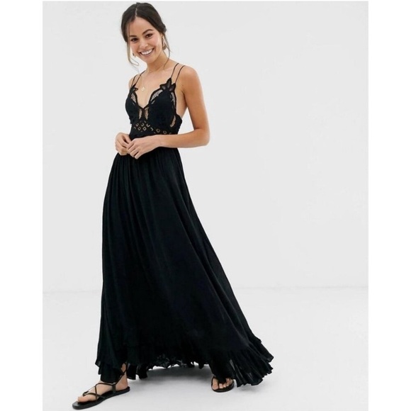 Free People Dresses & Skirts - Free People Adella Maxi Slip Dress